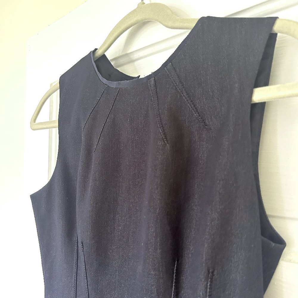 Navy Elie Tahari Midi Dress (Size 4)